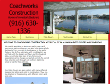 Tablet Screenshot of coachworksconstruction.com